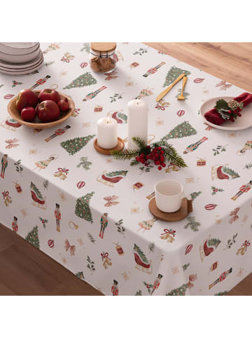 Mint Rugs Tafellaken "Christmas Nutcracker" wit/groen