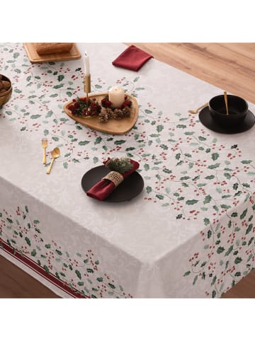 Mint Rugs Obrus "Christmas Sally" w kolorze biało-zielonym