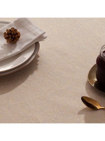 Mint Rugs Obrus "Christmas Blanche" w kolorze złoto-kremowym