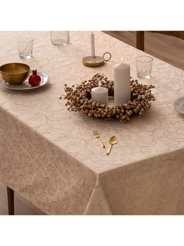 Mint Rugs Tischdecke "Christmas Branches" in Creme/ Gold