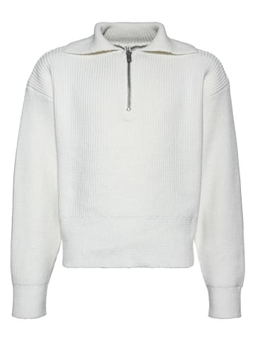 Blue Effect Pullover in Weiß