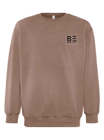 Blue Effect Sweatshirt in Hellbraun
