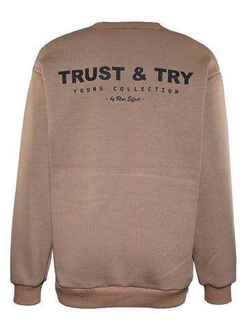 Blue Effect Bluza w kolorze jasnobrązowym