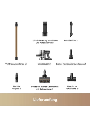 Mova Accustofzuiger "S5" zwart/goudkleurig