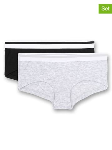 Sanetta 2er-Set: Pantys in Schwarz/ Hellgrau