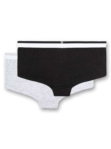 Sanetta 2er-Set: Pantys in Schwarz/ Hellgrau