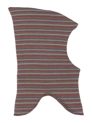 mikk-line Sturmhaube in Grau/ Orange