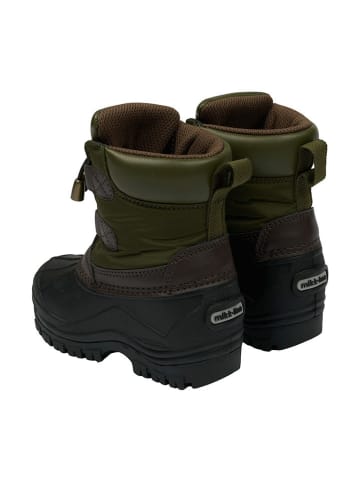 mikk-line Winterboots donkergroen/zwart