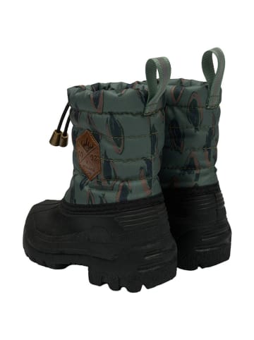 mikk-line Winterboots donkergroen/zwart