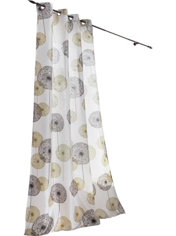 heine home Dekoschal in Creme/ Braun