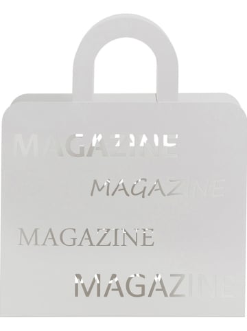 heine home Stojak w kolorze białym na gazety - 40 x 49 x 10,5 cm