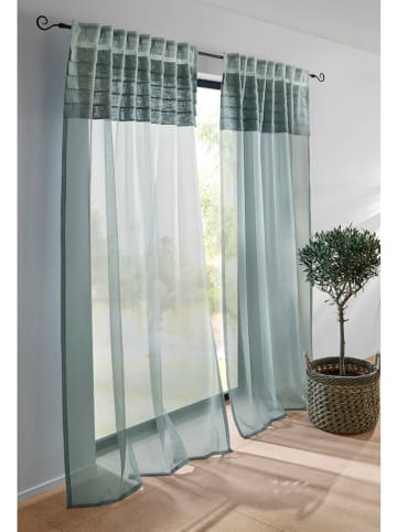 heine home Firanka dekoracyjna w kolorze zielonym