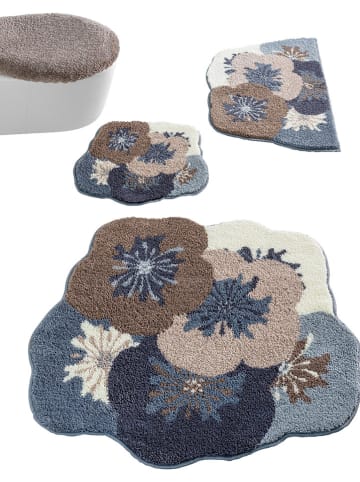 heine home Badematte in Taupe/ Blau