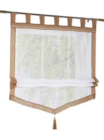 heine home Raffrollo in Weiß/ Beige