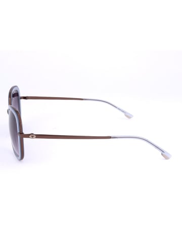 Tom Tailor Damen-Sonnenbrille in Gold-Hellblau/ Blau