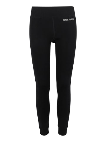 Regatta Legginsy zimowe "Thermal Stretch" w kolorze czarnym