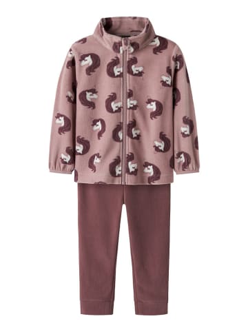 name it 2-delige outfit lichtbruin/bruin