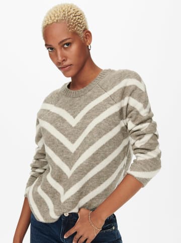 ONLY Trui taupe/crème