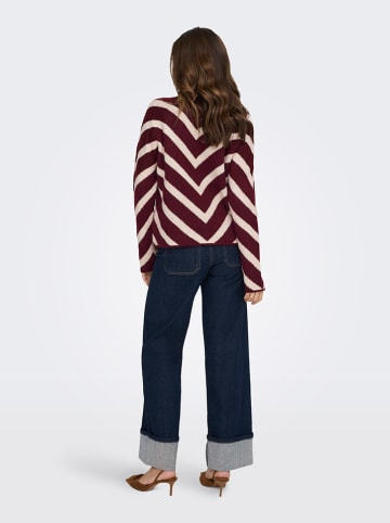 ONLY Pullover in Bordeaux/ Rosé