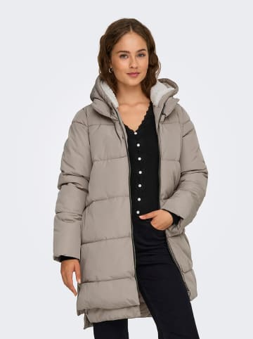 ONLY Steppmantel in Taupe