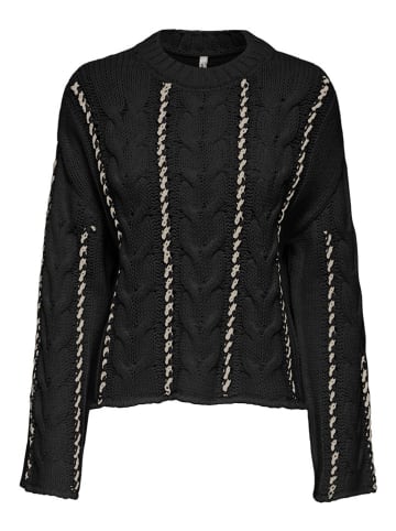 ONLY Sweter w kolorze czarno-kremowym