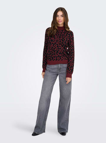 ONLY Trui bordeaux/zwart