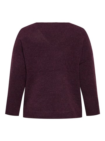 ONLY Carmakoma Pullover in Bordeaux