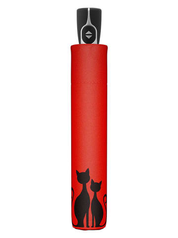 Doppler Taschenschirm in Rot