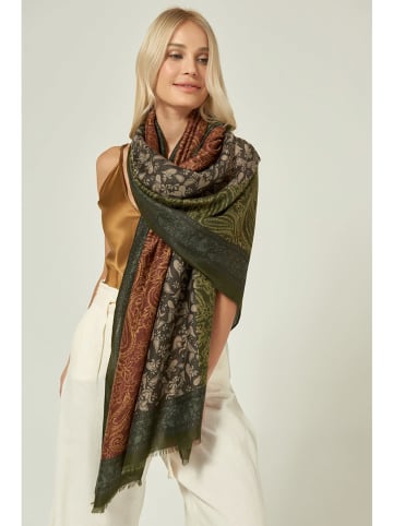 Lucky Bees Schal in Braun / Khaki - (L)180 x (B)90 cm