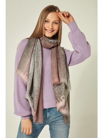 Lucky Bees Sjaal beige/lichtroze - (L)180 x (B)90 cm