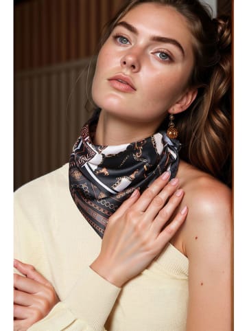 Lucky Bees Doek zwart/oranje - (L)50 x (B)50 cm