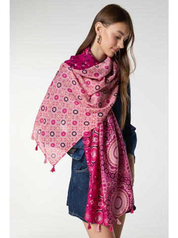 Lucky Bees Schal in Pink/ Rosa - (L)180 x (B)80 cm