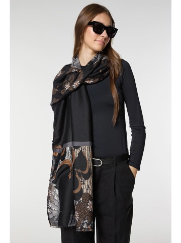 Lucky Bees Schal in Schwarz/ Grau - (L)180 x (B)85 cm