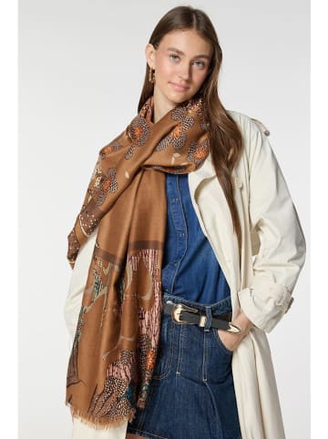 Lucky Bees Schal in Braun - (L)180 x (B)85 cm