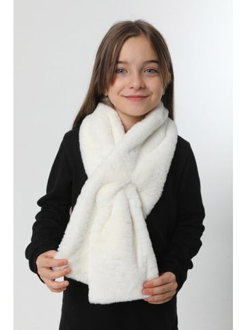 Lucky Bees Szal w kolorze białym - 106 x 15 cm