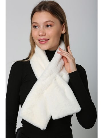 Lucky Bees Szal w kolorze białym - 106 x 15 cm