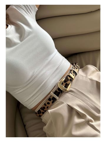 Lucky Bees Pasek w kolorze czarno-brązowym - dł. 100 cm