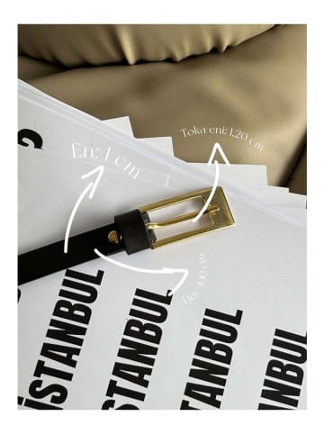 Lucky Bees Pasek w kolorze czarnym - dł. 100 cm