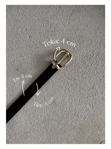 Lucky Bees Gürtel in Schwarz - (L)100 cm