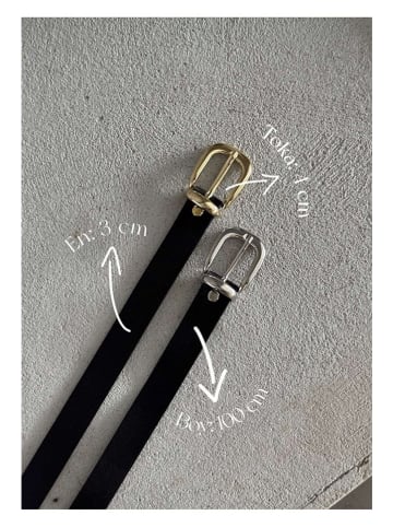 Lucky Bees Pasek w kolorze czarnym - dł. 100 cm