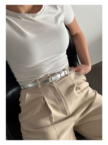 Lucky Bees Pasek w kolorze srebrnym - dł. 100 cm