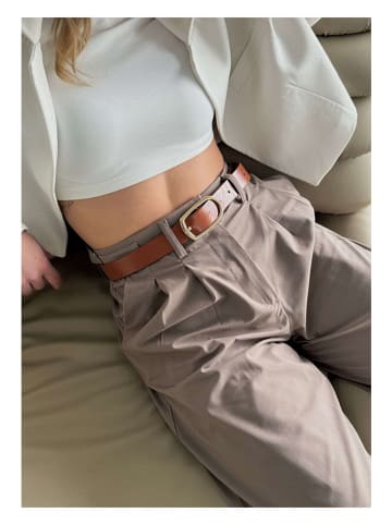 Lucky Bees Gürtel in Hellbraun - (L)100 cm