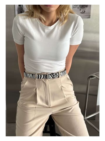 Lucky Bees Riem zwart/wit - (L)100 cm