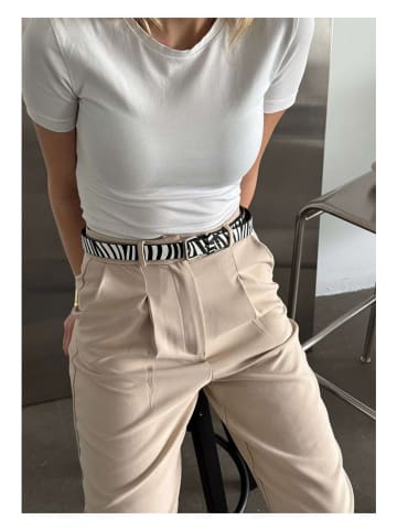 Lucky Bees Riem zwart/wit - (L)100 cm