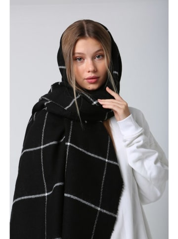 Lucky Bees Szal w kolorze czarnym - 180 x 70 cm