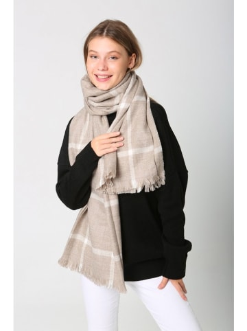 Lucky Bees Schal in Beige - (L)180 x (B)70 cm