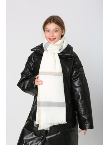 Lucky Bees Szal w kolorze białym - 180 x 70 cm