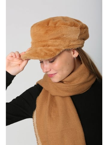 Lucky Bees Cap in Camel