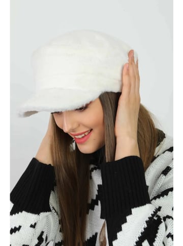 Lucky Bees Czapka w kolorze białym