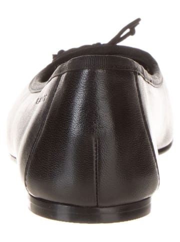 GANT Footwear Leder-Ballerinas in Schwarz